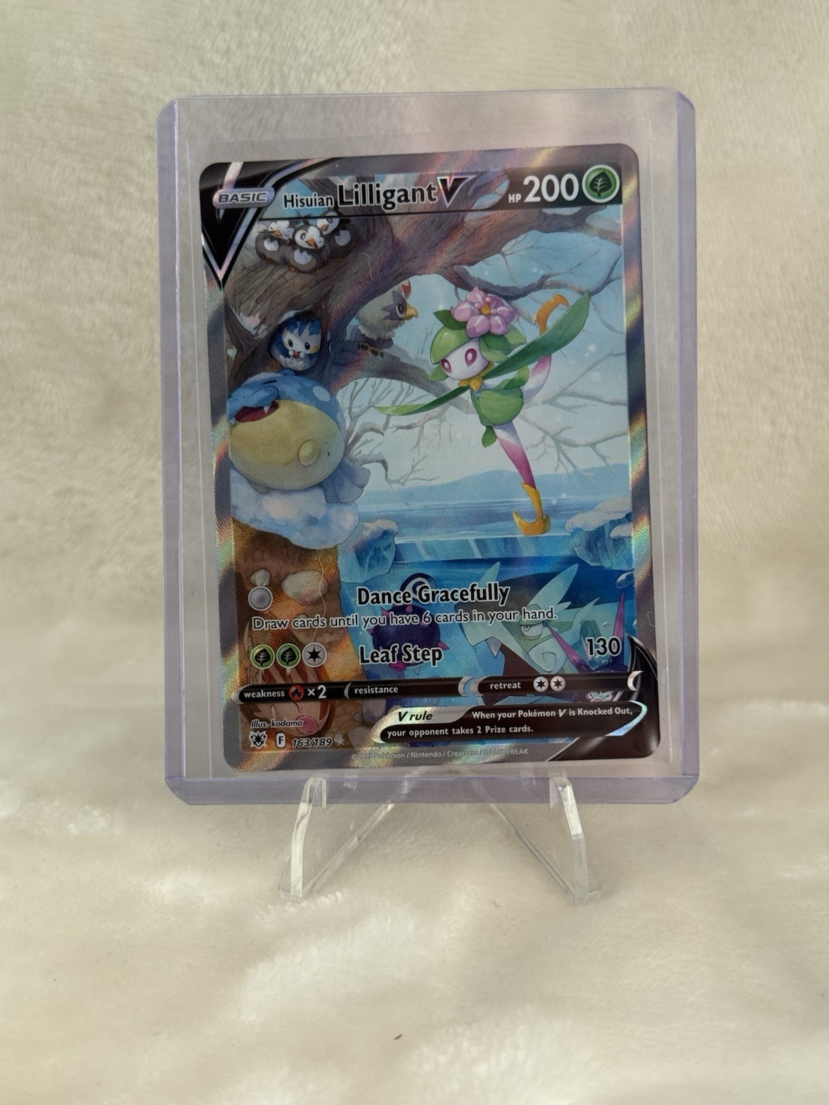 Pokémon TCG Astral Radiance Hisuian Lilligant V 163/189 Alternate Art NM