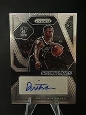 2023-24 Panini Prizm - Rookie Signatures Dariq Whitehead #RSI-DRQ (AU, RC)