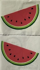 WATERMELON SLICES Stickers (2pc)Mrs.Grossman's•Fruit•Seeds•BBQ •Eat•Card Making•