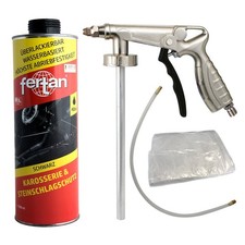 Fertan Steinschlagschutz Aqua Premium 1 L + Druckluft-Pistole + Abdeckplane