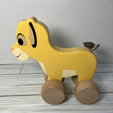 Disney Just Play Wooden Toys The Lion King Simba Clutch Pull Toy Toddler Prescho
