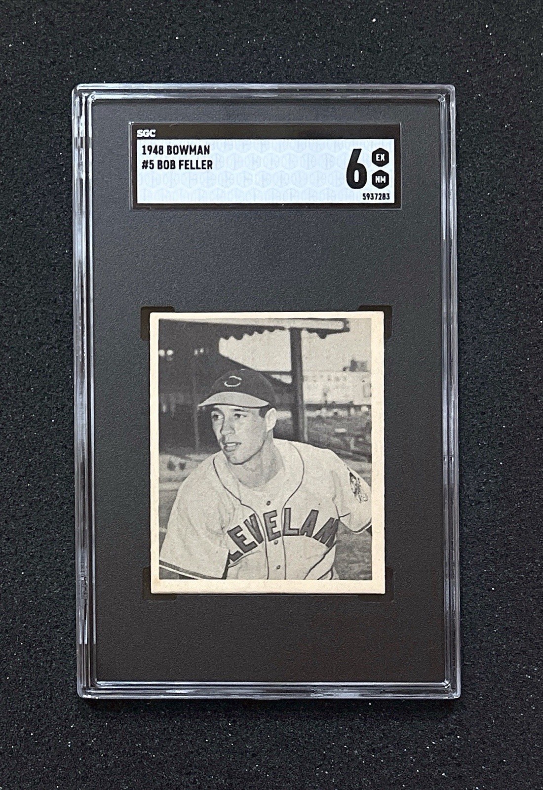 1948 Bowman- #5 Bob Feller - SGC 6
