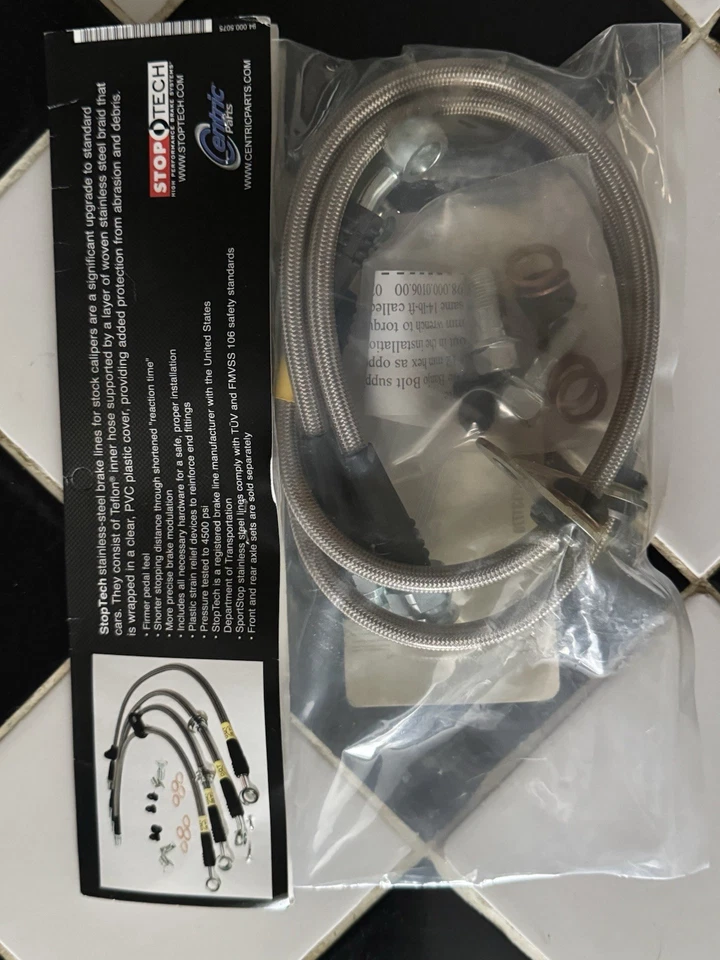 Líneas de freno traseras Stoptech SS 02-06 RSX 04-14 TSX 03-17 Accord 02-05 Civic Si Foto 3 de 4