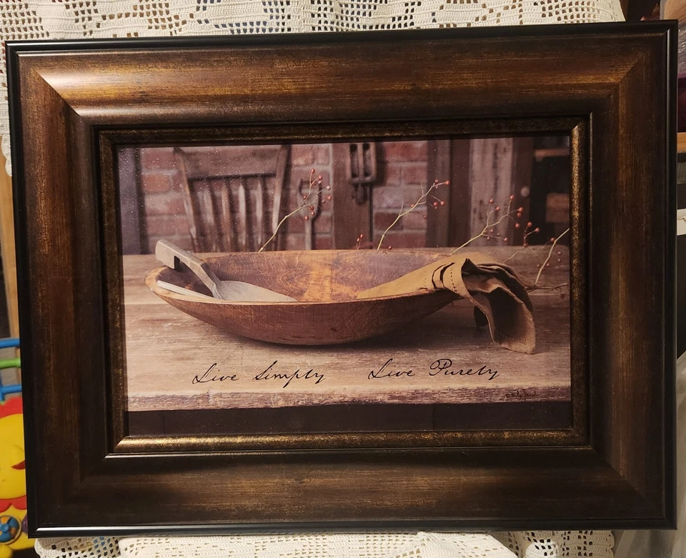 Billy Jacobs Live Simply, Live Purely Framed Picture 25.5" X 19.5" - Image 2 of 4