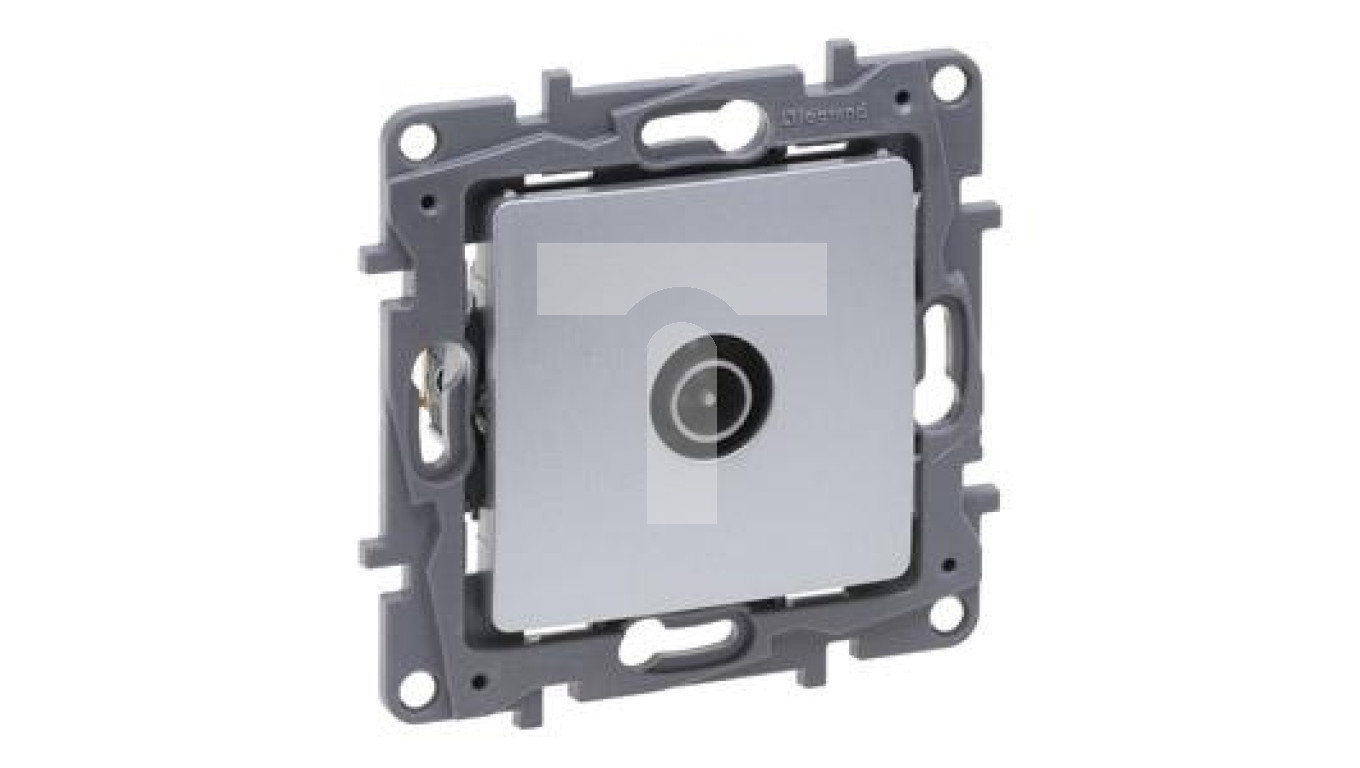 Niloe Selection TV socket (male) pass-through 14db aluminum 762152