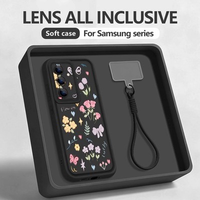 Hülle für Samsung S25 Ultra S24 FE S23 S22 A56 A36 A55 A16 A17 Rose Silikonhülle