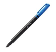 Sharpie Pen Felt Tip Fine Tip Blue Permanent Bold Ink Arts Office School Home