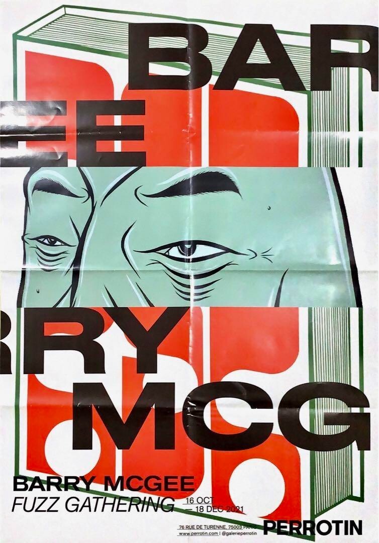 BARRY MCGEE Exhibition Poster 2 set FUZZ GATHERING 2021 PERROTIN