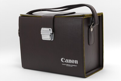 [NEAR MINT] Canon Genuine Vintage Leather Camera Bag Case From JAPAN