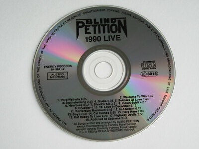 BLIND PETITION 1990 Live Austria RARE ORIGINAL CD 1st PRESSING