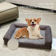 NEW  Grezone Orthopedic Memory Foam Bed - Dog Cat Pet Animal  LARGE Coffee