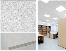 Pannelli per controsoffitto in FIBRA FONOASSORBENTE 60 x 60 x1,3 /4,32MQ (12PZ)