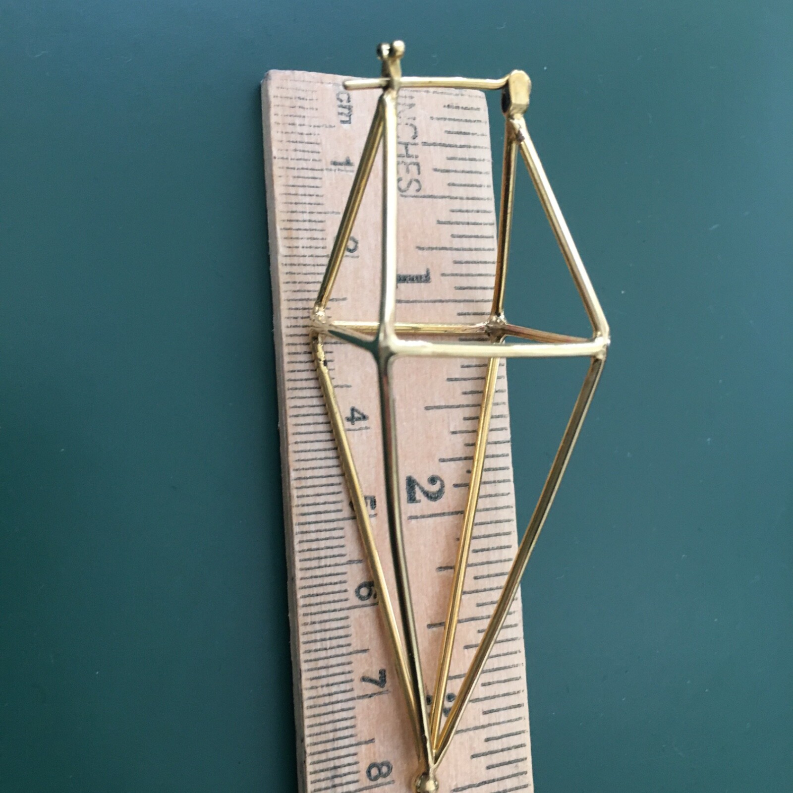 Brasstone Prism Statement Earrings - image 6