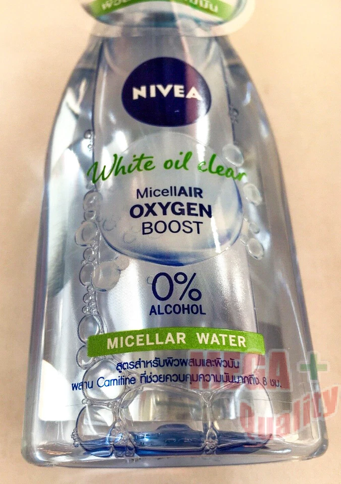4 x 125ml Nivea Oil Clear Oxygen Boost Micellar Cleansing Water Makeup Remover - Image 4 of 4