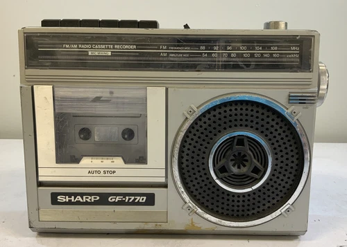 SHARP GF-1770 Monophonic Handheld Boombox Radio-N2C