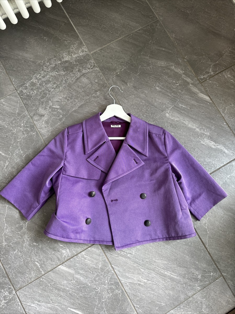 Miu Miu Purple Chopped Blazer IT40 | eBay