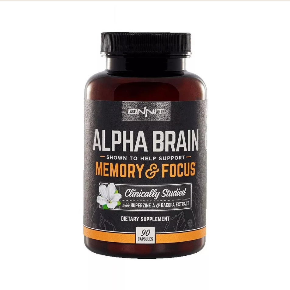 Onnit Labs Alpha Suplemento Cerebral Salud Cerebral, Mejora la Memoria y el Enfoque 90 piezas