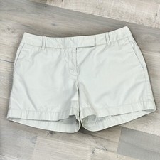 Loft Shorts Womens 6 Stone Beige Flat Chino Front Cotton Twill 4 Inch