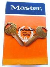  (1)  ORIGINAL MASTER Padlock   M16 / M 27  Key Blank    Made in USA