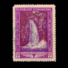 Dominican Republic, Scott C66, Waterfall of Jimenoa, Air Post, 1947, used