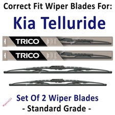 Wiper Blades 2-Pack Standard Wipers - fit 2020 Kia Telluride - 30260/180