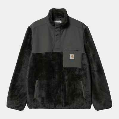 Carhartt WIP Jackson Half Snap Fur Fleece Sweat Vulcan Active Cold Jacket Liner