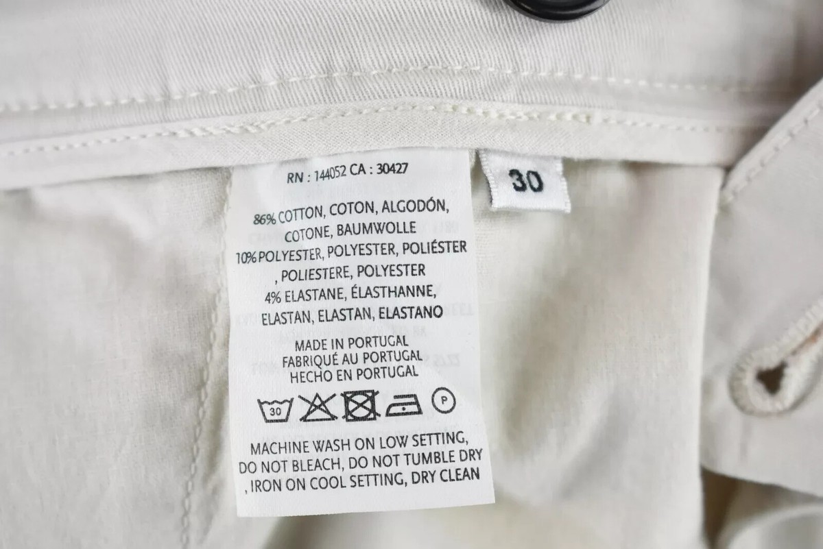 カン ESSENTIEL ANTWERP Trousers Men's W30 Chino Slim Fit Zip Fly