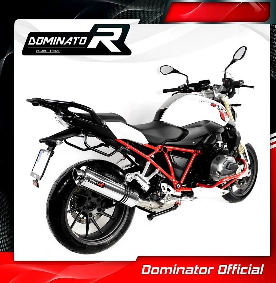 Silenciador de escape homologado R1200RS Dominator redondo 2015 2016 2017 2018 Foto 3 de 4