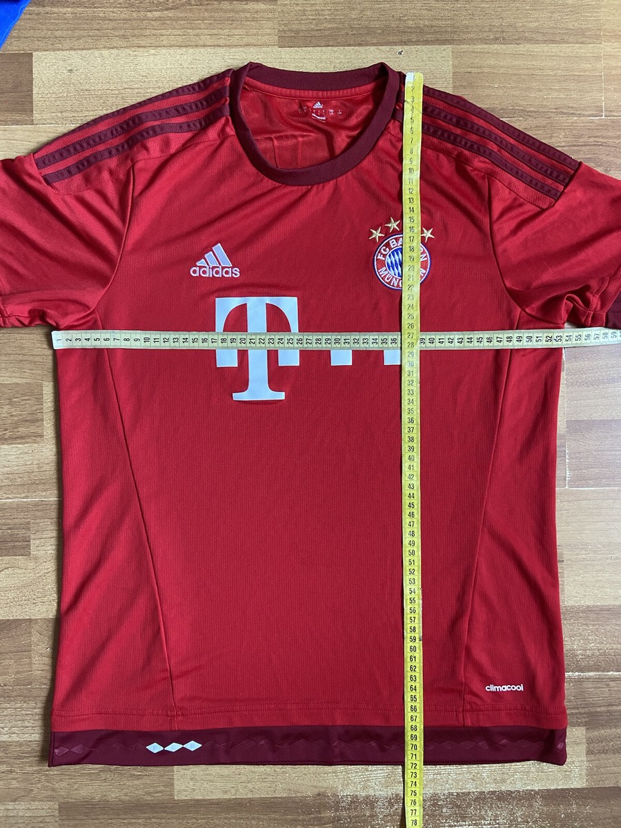 BAYERN MUNICH 2015 2016 HOME FOOTBALL SHIRT SOCCER JERSEY ADIDAS