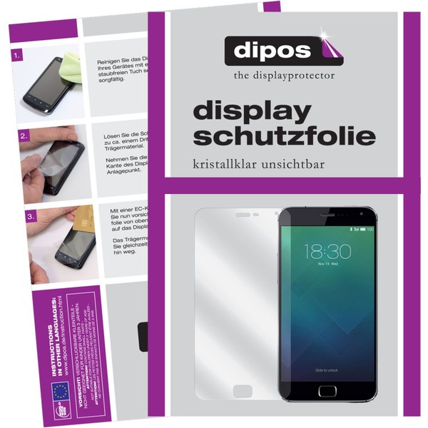 6X Schutzfolie FüR Meizu MX4 Pro Klar Display Dipos Displayfolie-image