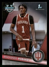 2023-24 Bowman University Chrome #92 Mackenzie Mgbako Indiana Hoosiers