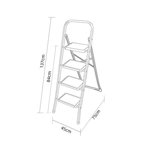 12 IN 1 Multi-Purpose Aluminium Combination Folding Ladder Foldable 4.7M Step - Picture 19 of 19