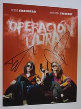 Jesse Eisenberg John Leguizamo Signed Autographed 11x14 Photo AMERICAN ULTRA VD