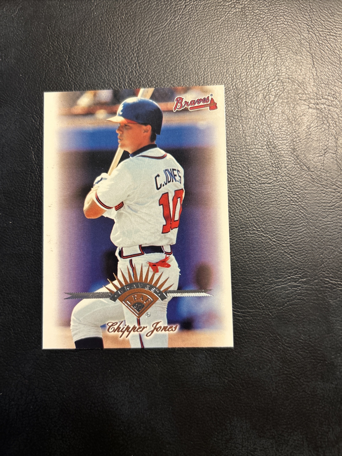 C41d #201 Chipper Jones, Atlanta Braves, 1997 Leaf