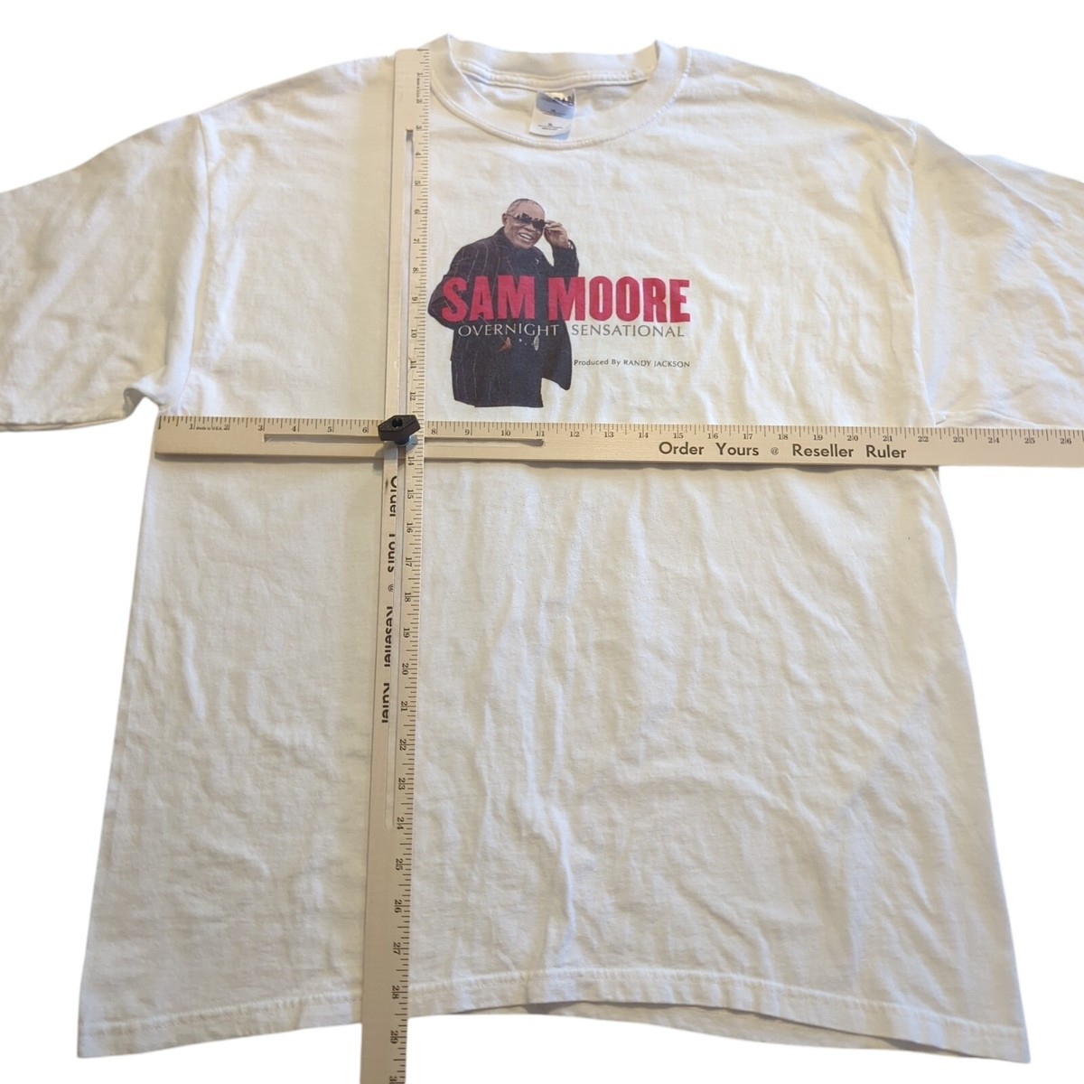 Sam Moore Overnight Sensational Shirt Size XL Album Promo Prod Randy Jackson R&B View 3
