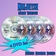 Ninjutsu Combat Techniques starring Harunaka Hoshino (4 DVD Set)