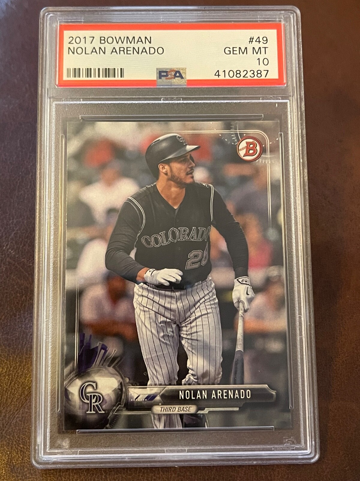 2017 Bowman Baseball - PSA 10 Gem MT - Nolan Arenado - #49 - ROCKIES/CARDINALS!