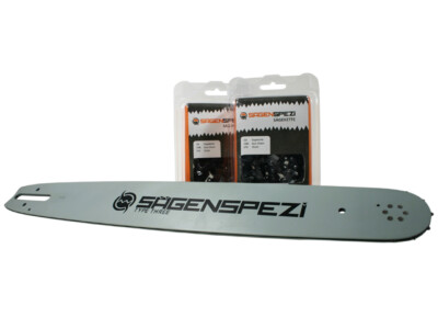 Schwert + 2 Ketten passend für Stihl 036 MS 360 45 cm 3/8'' 66 TG 1,6mm Sägekette