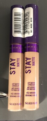 RIMMEL London Stay Matte Concealer #161 Nude .23fl oz lot of 2