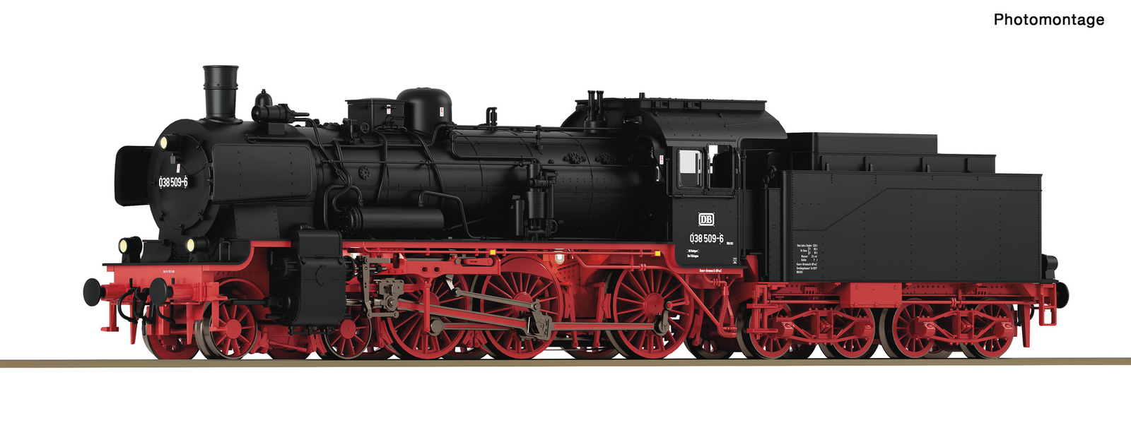 Roco H0 71380 - Dampflok 038 509-6 Digital Rauch (DB)