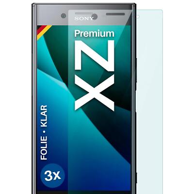 3x Schutzfolie für Sony Xperia XZ Premium Displayschutz Klar flexibel kein Glas