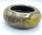 Royal Haeger USA Pottery MCM 1970s Earth Wrap Lava Crocodile Glazed Bowl Planter