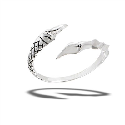 Verstellbarer Krallenbandring Sterlingsilber - Kostenlose Geschenkverpackung