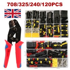 708PCS 1-6 Pin Car Automotive Waterproof Electrical Wire Connectors Plug Kit Set