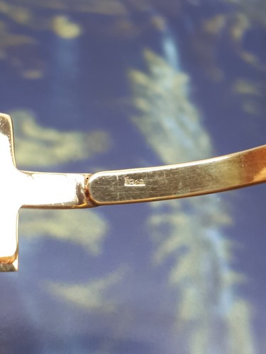 PULSERA ANKH LLAVE CRUZ SÍMBOLO DE LA VIDA 14K Y ORO EGIPCIO RARO HECHO A MANO 11.2 Gr - Imagen 10 de 12