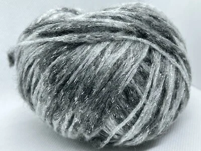 Sparkle Mist Greys Silver 77377 Ice Yarns Sale Metallic Lurex Acrylic 50gr 153yd