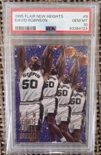Fleer/SkyBox 1995-96 Flair New Heights David Robinson #8 Spurs PSA 10 Gem Mt
