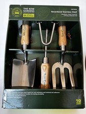Kew Gardens Collection Set Regalo 3 Pezzi Attrezzi Manuale Giardino Forchetta Cazzuola Coltivatore