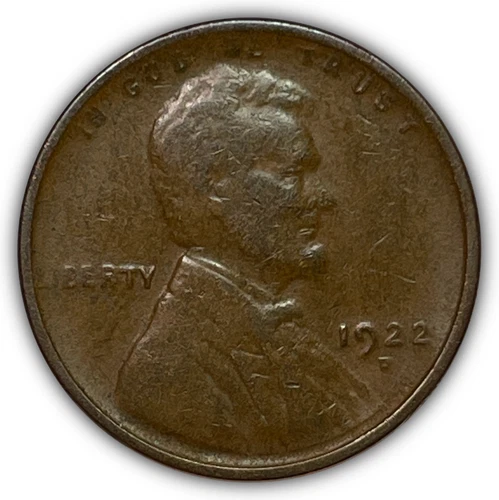 1922-D Lincoln Wheat Cent Very Fine VF Coin #27957