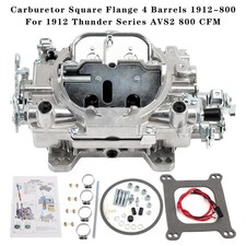Carburetor Square Flange 4.barrels 1912-800 Fit 1912 Thunder Series Avs2 800 Cfm Carburetor Square Flange 4.barrels 1912-800 Fit 1912 Thunder Series Avs2 800 Cfm